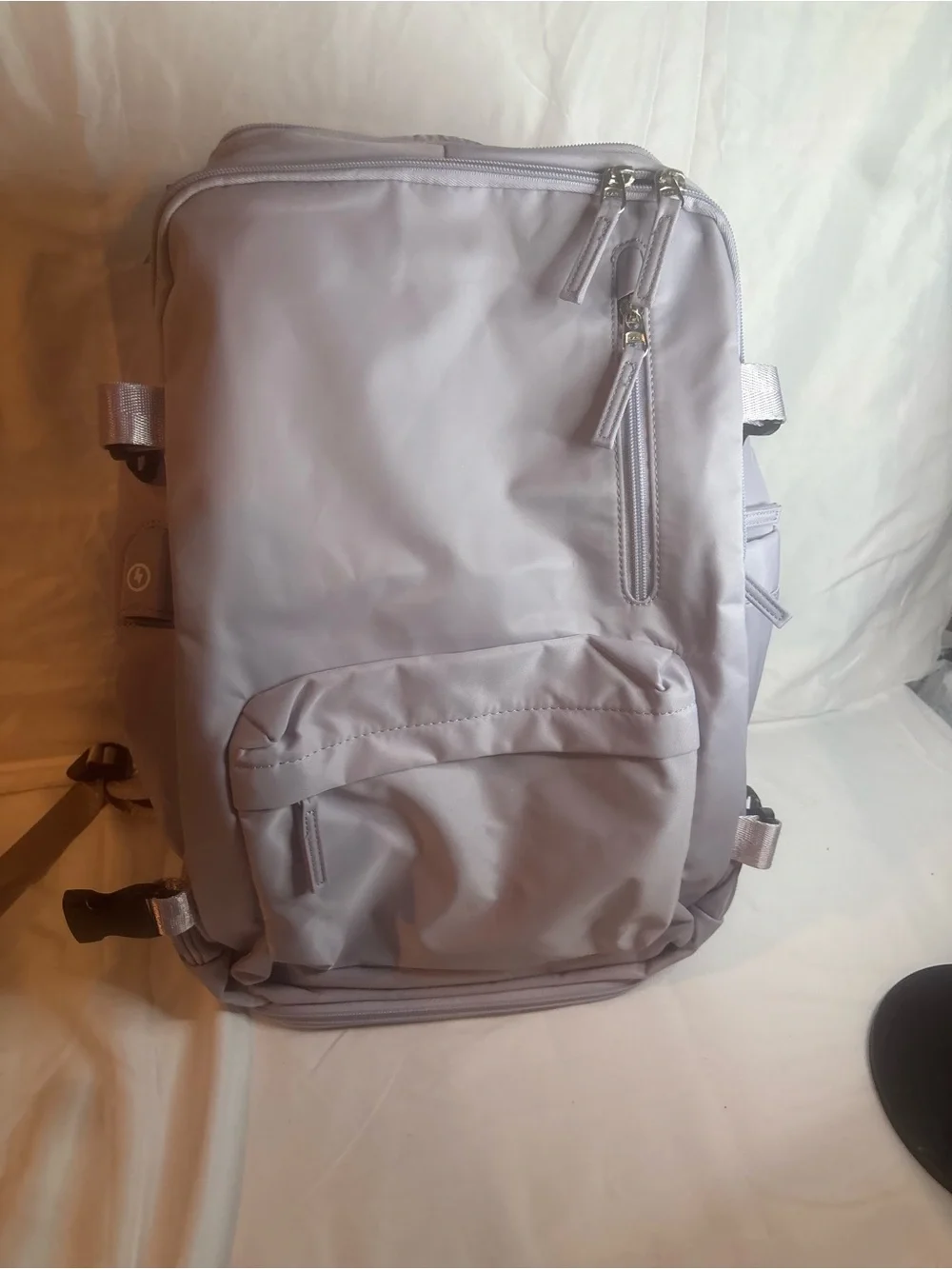 Men's Travel Shoulder Bag in Light Gray - Unbranded